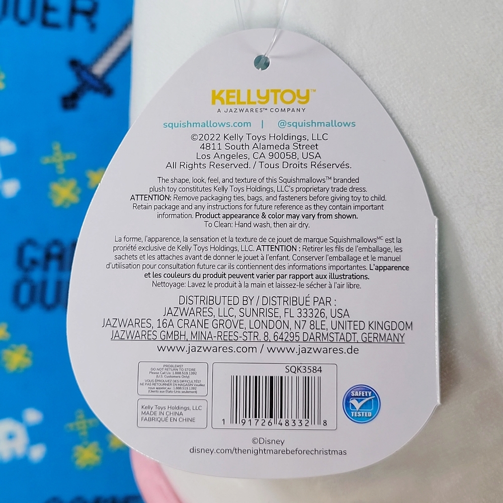 Squishmallow Zero Nightmare Before Christmas 12" UltraSoft Halloween Plush NWT - Picture 12 of 12